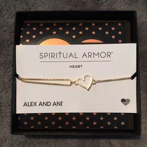 Alex and ani spiritual armor gold bracelet heart